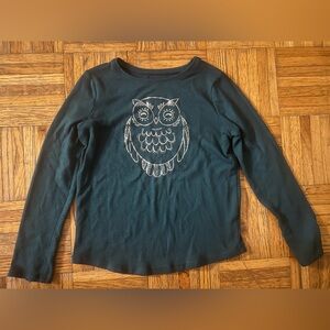 Jumping Beans Dark Teal Owl Long Sleeve Tee